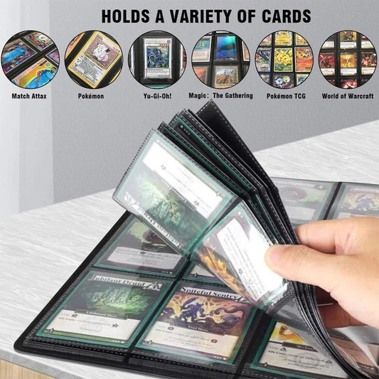 Trading Cards Album Folder 360 Pockets Card Binder Holder Game Card Sleeves Case